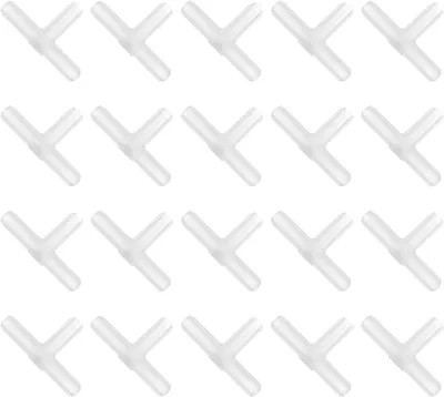 Immagine prodotto di Valvole di sfiato per acquari, in plastica, a 3 vie, confezione da 20 pezzi, con attacco per tubo da 4 mm, adatte per acquari