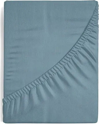 Zdjęcie produktu dla Prześcieradło Jersey niebieskie 220x200 30cm bawełna Gramatura: 125 G/M2