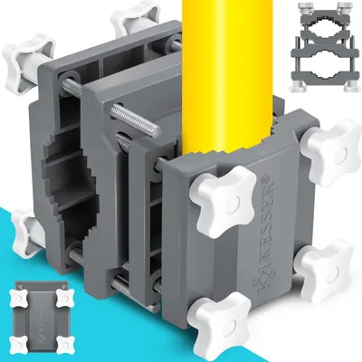Produktbild von KESSER® Premium Sonnenschirmhalter Universal Balkongeländer - Schirmständer für eckige und runde Schirme | Balkon Terrasse Sonnenschirm Halterung hohe Flexibilität  | Starke Klemmkraft