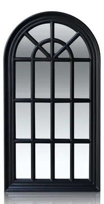 Obrázek produktu pro Casa Chic Savile  Francouzské okenní zrcadlo Dřevěný rám 86 x 46 cm