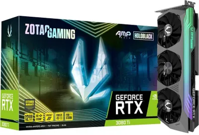 Produktbild von Zotac ZT-A30810F-10P, GeForce RTX 3080 Ti, 12 GB, GDDR6X, 384 Bit, 7680 x 4320 Pixel, PCI Express x16 4.0