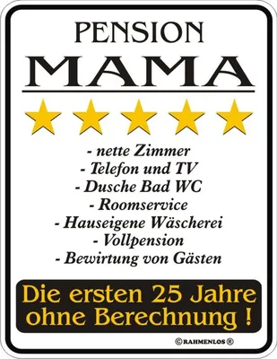 Produktbild von Pension Mama - Magnete - 5 Sterne