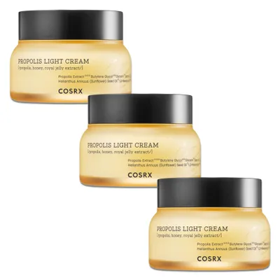 Produktbild von Gesicht Creme Gesichtscreme Tagescreme Pflegecreme COSRX Propolis Light Cream, 3x 65ml