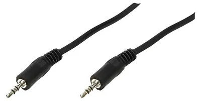 Image de LogiLink 3.5mm - 3.5mm, 0.2m câble audio 0,2 m 3,5mm Noir