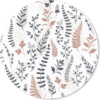 Produktbild von MuchoWow® Mauspad Mousepad Blätter - Blumen - Design 30x30 cm - Mousepads - Maus Mat - Pad - Mausunterlage - Tischunterlage - Schreibtischmatten