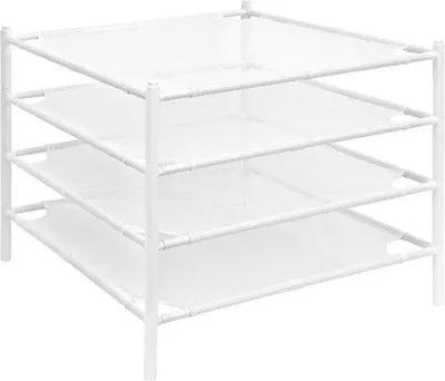 Produktbild von Kleidertrockner Mesh weiß tragbar 4er Set