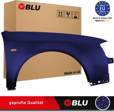 Image de BLU Aile Compatible avec Audi A6 C5 LIFT LZ5L Droite Blau MingBlau | 2001-2005 | Avant | Peint| Prêt à Monter | Acier
