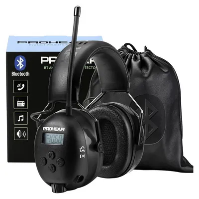 Obrázek produktu pro Elektronické sluchátko s Bluetooth – model 033 – Bluetooth 5.0 – Ochrana proti hluku – Sluchátka – Nabíjecí baterie 2000 mAh – Černá barva