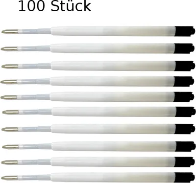Produktbild von 100 Kugelschreiberminen / Großraumminen / Schreibfarbe: schwarz