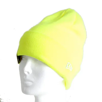 Image de Bonnet d'hiver pour homme NEW ERA Pop Neon Green Cuff Beanie - UNI