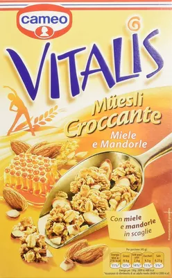 Produktbild von 6x Cameo Vitalis Muesli Croccante miele e mandorle Cerealien Honig, Mandeln 300g