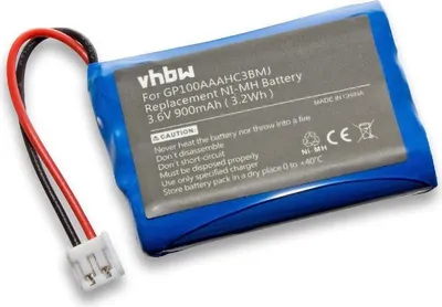 Produktbild von vhbw Akku kompatibel mit Audioline Baby Care G10221GC001474, V100 Babyphone Babytalker (900 mAh, 3,6 V, NiMH)