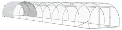 Immagine prodotto di vidaXL, pollaio, colore argento, 1000 x 150 x 100 cm, acciaio zincato