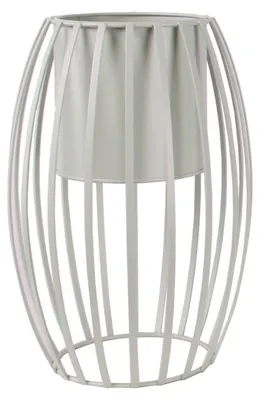 Produktbild von TrendLine Pflanztopf Metall Ø 20,5 x 30 cm weiß