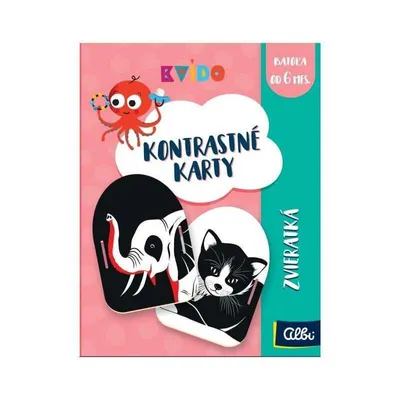 Obrázok produktu pre Kvído Kontrastné karty Zvieratká ALBI