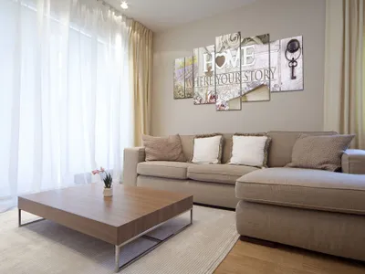 Produktbild von Akustikbild Home 200x100 cm Bilder Akustikschaum Hochleistungsschallabsorber Schallschutz Leinwand 5 tlg Wandbild Raumakustik Schalldämmung f-A-0153-b-n