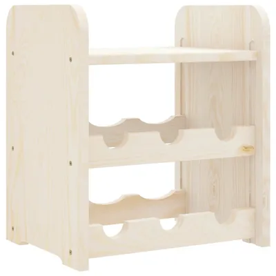 Produktbild von Weinregal mit Oberplatte 33x25x37 cm Massivholz Kiefer