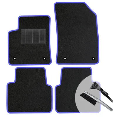 Produktbild von Velours Fußmatten Set Automatten BLAUE passend für: Opel Corsa D 2006-2015