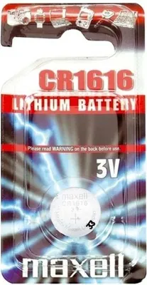 Obrázok produktu pre Maxell CR1616, Batéria na jedno použitie, CR1616, Lithium-Manganese Dioxide (LiMnO2), 3 V, 1 kusov, 55 mAh