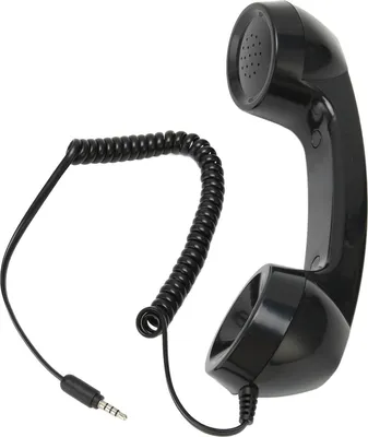 Produktbild von Retro-Telefonhörer Multifunktionaler strahlungsgeschützter Handheld-Mobilfunkempfänger für Mobiltelefone und Computer Schwarz