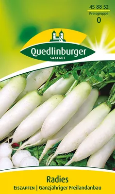 Produktbild von Quedlinburger Saatgut - Radies Eiszapfen - Samen - 458852