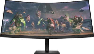 Image de OMEN by HP Moniteur de jeu OMEN by 34″ WQHD 165 Hz incurvé - OMEN 34c, 86.4 cm (34"), 3440 x 1440 px, Wide Quad HD, LCD, 1 ms, Noir