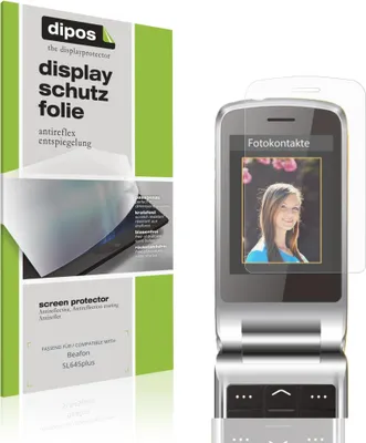 Produktbild von 4x Schutzfolie für Beafon SL645plus matt Displayschutzfolie Folie Display Schutz dipos