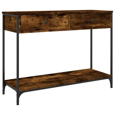 Immagine prodotto di vidaXL Tavolo consolle in rovere fumé 100x34,5x75 cm Materiale a base di legno