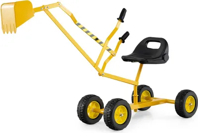 Produktbild von GOPLUS Kinder Sitzbagger, Aufsitzbagger mit 360° drehbarem Sitz, Mitfahrbagger für Sand, Erde, Schnee, Sandbagger für Jungen & Mädchen ab 3 Jahren