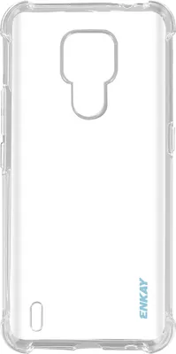Produktbild von Avizar, Stoßfeste Silikon-Bumper-Hülle für Motorola Moto E7, Transparent