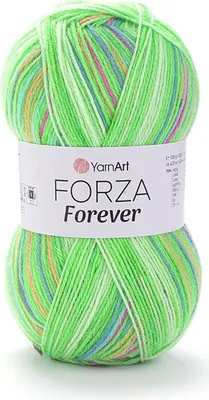 Produktbild von YarnArt Forza Forever Sockenwolle: Weiche, Langlebige Farbspiele, 100g