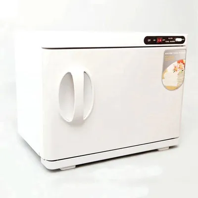 Image de Chauffe-serviettes et stérilisateur Happyment – 23 L – Stérilisation UV – Écologique – Haute qualité – Pour spa, salon et domicile – Blanc