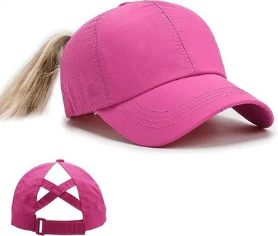 Produktbild von Baseballmütze für Frauen mit Ponyfalte - atmungsaktiv und verstellbarer Sport-Head für Outdoor-Aktivitäten und Reisen