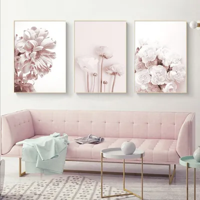 Produktbild von TPFLiving Kunstdruck LW-410 (OHNE RAHMEN) Poster - Leinwand - Wandbild - Hochauflösender Giclée-Druck, langlebig und hochwertig - Rosa Blumen und Blüten - Wanddeko Wohnzimmer -  - Größe: 15x20cm