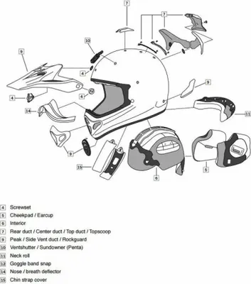 Image de ARAI MX-V Chinvent Rumble Off Road Helmet
