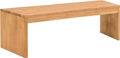 Bank Garderobenbank KIRSA 160 cm Wildeiche massiv