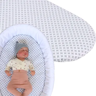 Produktbild von BABYLUX Spannbettlaken für Kinderwagen Spannbetttuch Bettlaken 106. Maroko