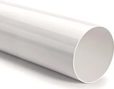 Zdjęcie produktu dla Rura wentylacyjna Ø 125 mm, rura okrągła 100 cm bez tulei, kuchenna rura wywiewna