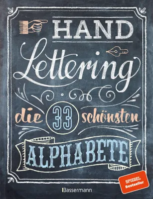 Produktbild von Handlettering. Die 33 schönsten Alphabete mit Rahmen, Ornamenten und Bordüren