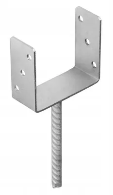 Zdjęcie produktu dla Podstawa kolumny Śruba kotwiąca 141x120x60 mm do osadzania w betonie, ocynkowana
