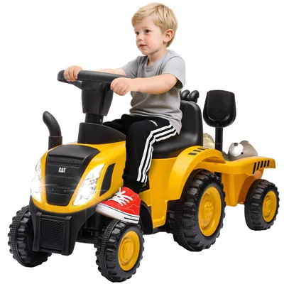 Produktbild von AIYAPLAY Sitzbagger Aufsitzbagger mit Schaufel Lenkrad abnehmbarem Anhänger