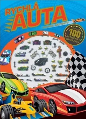Productafbeelding van Kinderbuch Schnelle Autos – Taschenbuch zum Kleben, Malen und Spielen, 60 Seiten
