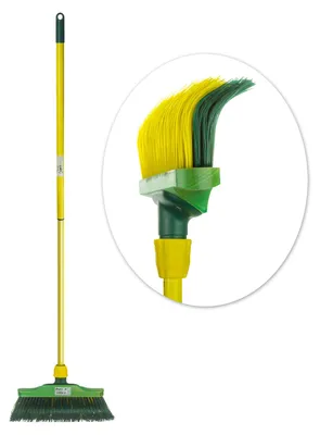 BÜMAG Teleskop Krallenbesen Besen Kehrbesen 30 cm Breite mit Teleskopstiel bis 1,30 m 4031765526623 924997 52662