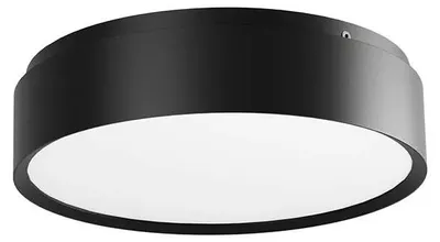 Zdjęcie produktu dla RedoGROUP 01-2566 YOMO Lampa sufitowa D270 mm LED 29 W/2024 lm 3000 K czarna, ściemniacz z przełącznikiem