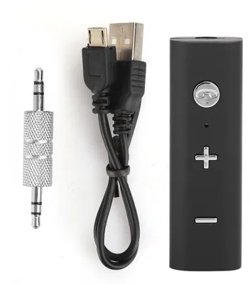 Zdjęcie produktu dla Odbiornik audio Bluetooth bezprzewodowy z gniazdem AUX 3,5 mm.

Adapter do słuchawek.

Zestaw do montażu w samochodzie