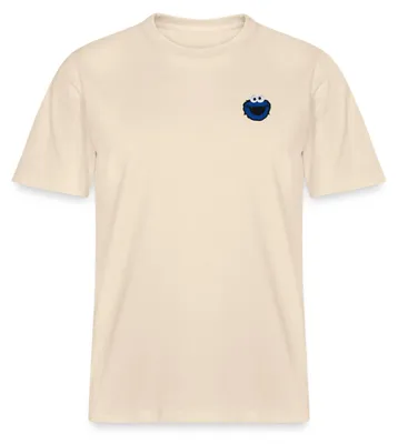 Produktbild von Spreadshirt Sesamstraße Stick Krümelmonster Relaxed Fit Uni T-Shirt, S, Natur