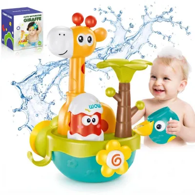 Produktbild von Woopie Baby Giraffe Badespielzeug mit Saugnapf-Trichter