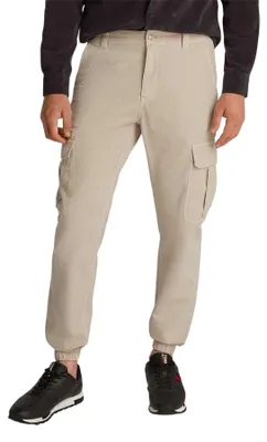 Image de Tommy Jeans - Pantalon cargo "Ryan" pour hommes, référence GT50085 (taille 30R), couleur beige