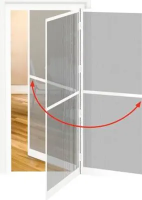 Produktbild von Insektenschutz home protect Alu-Schwingtür weiss 100x210 cm