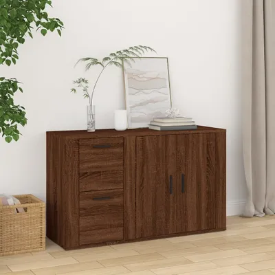 Obrázek produktu pro vidaXL Příborník Brown Oak Optics 100x33x59,5 cm výrobek ze dřeva